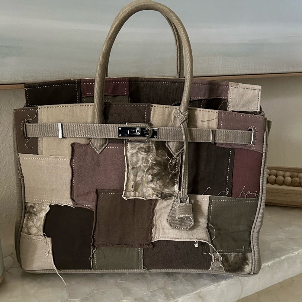 Patchwork Tote Bag by Emotional World Vintage - Picture 3 of 5